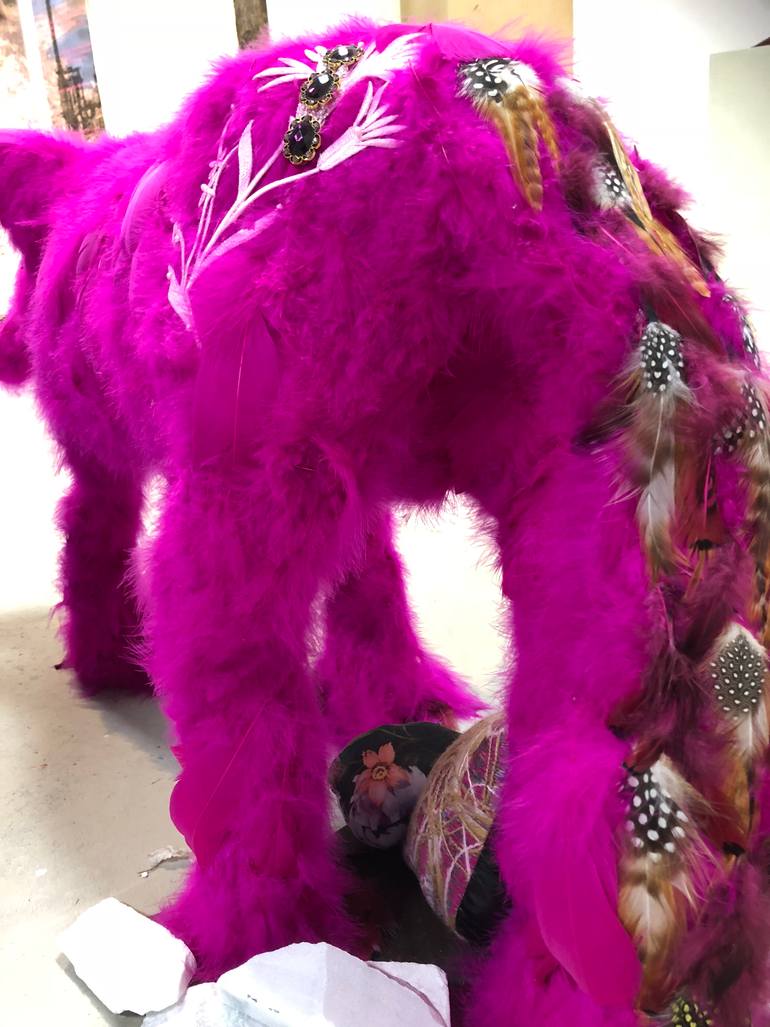 Original Abstract Expressionism Animal Installation by Sam Talbot-Kelly