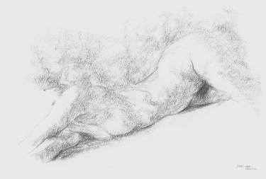 Original Realism Nude Drawings by Han Chunlin