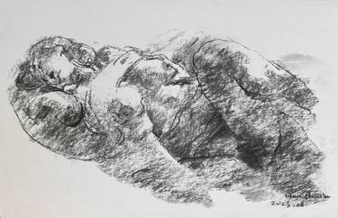 Original Impressionism Nude Drawings by Han Chunlin