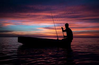Thailand Fisherman Sunset - Limited Edition of 5 thumb