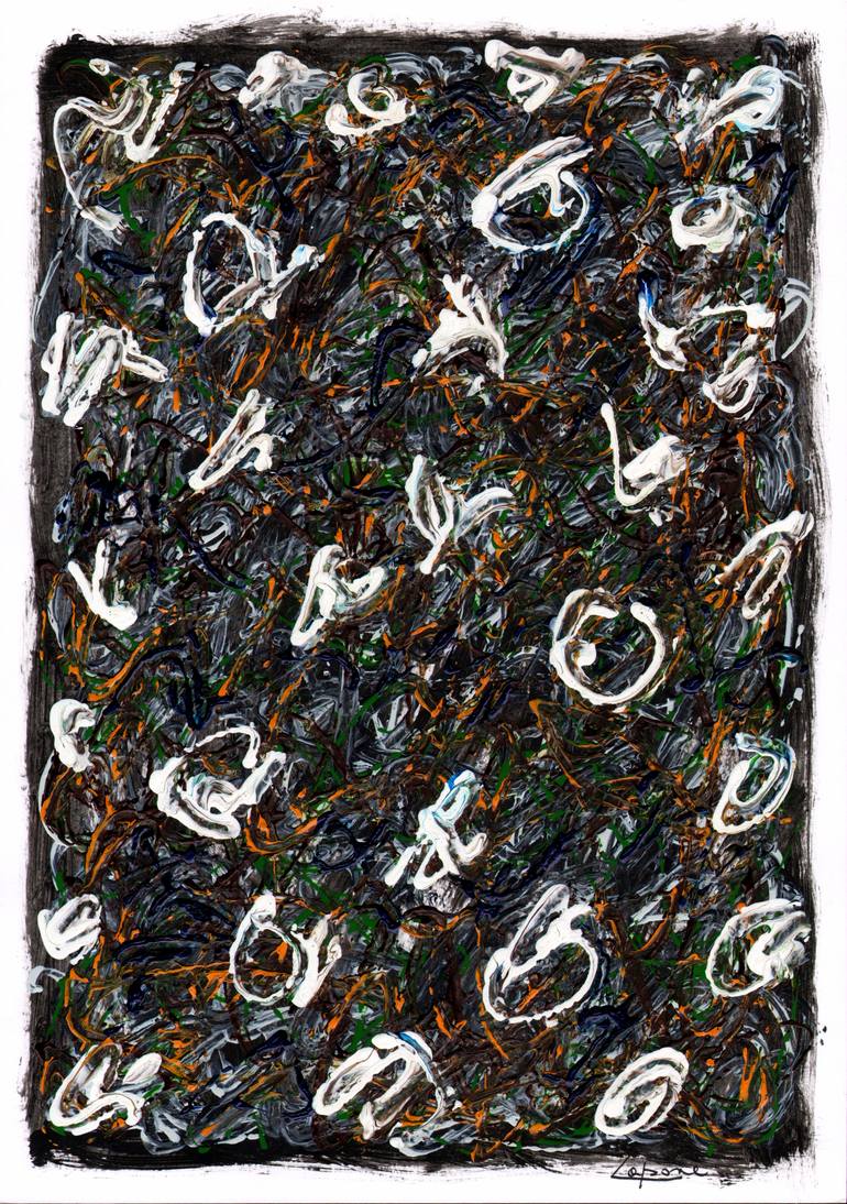 Original Abstract Expressionism Abstract Painting by Nicola Capone