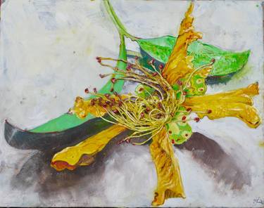 Original Expressionism Floral Paintings by Karen Clark