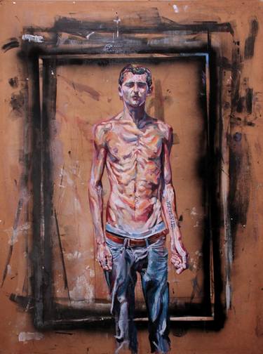 Original Expressionism Portrait Paintings by SILAS f