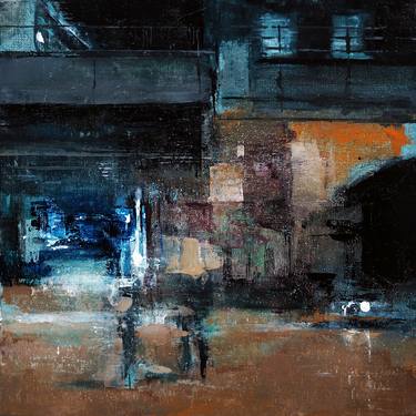 Original Abstract Expressionism Cities Paintings by Heiko Mattausch