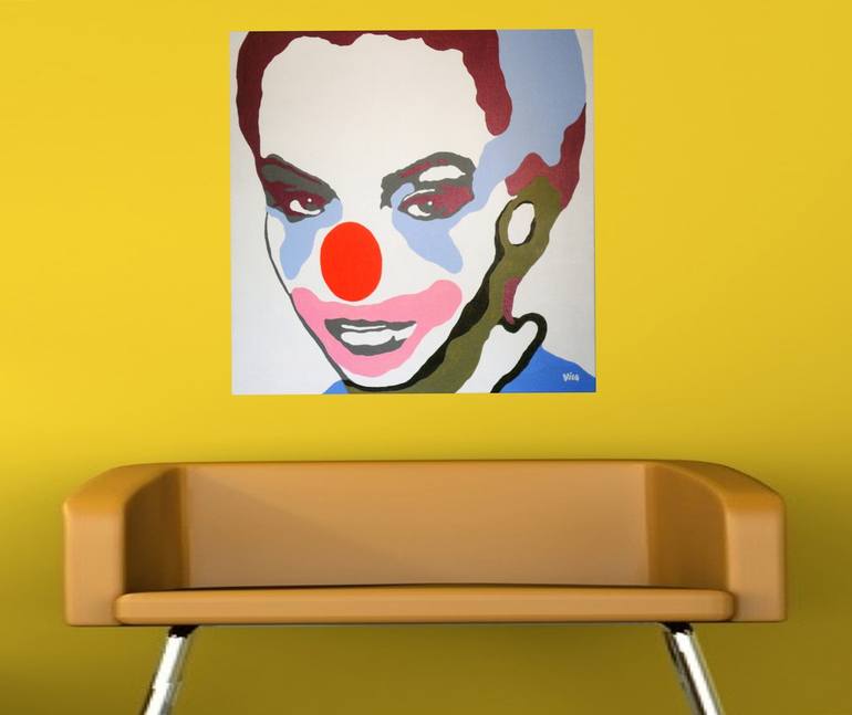 Original Pop Art Portrait Painting by Paulo Vilarinho