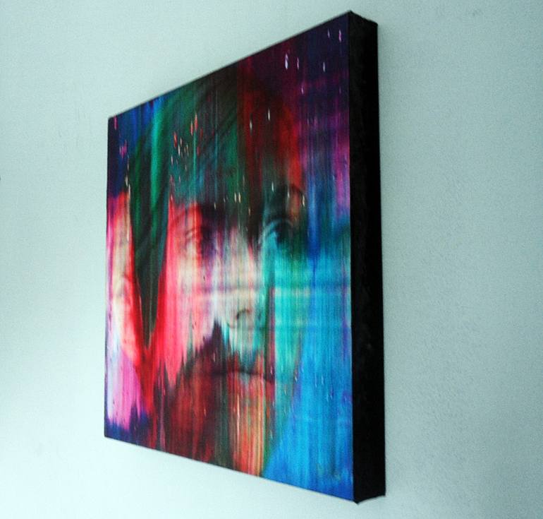 Original Abstract Expressionism Portrait Painting by Paulo Vilarinho