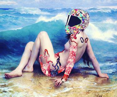 Saatchi Art Artist Paulo Vilarinho; Photography, “The wave and the biker girl - Limited Edition 1 of 20” #art