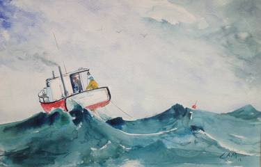 Print of Seascape Paintings by Cam Albright