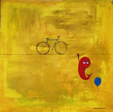 Print of Figurative Bike Paintings by Cris Qualiana