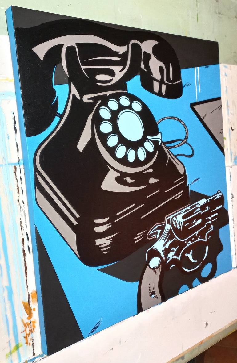 Original Figurative Comics Painting by Marco Arduini