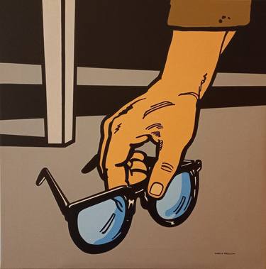 Original Figurative Comics Painting by Marco Arduini