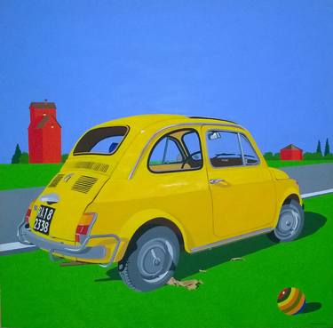 Original Figurative Automobile Paintings by Marco Arduini