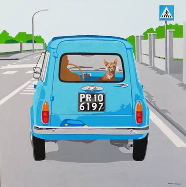 Original Pop Art Car Paintings by Marco Arduini