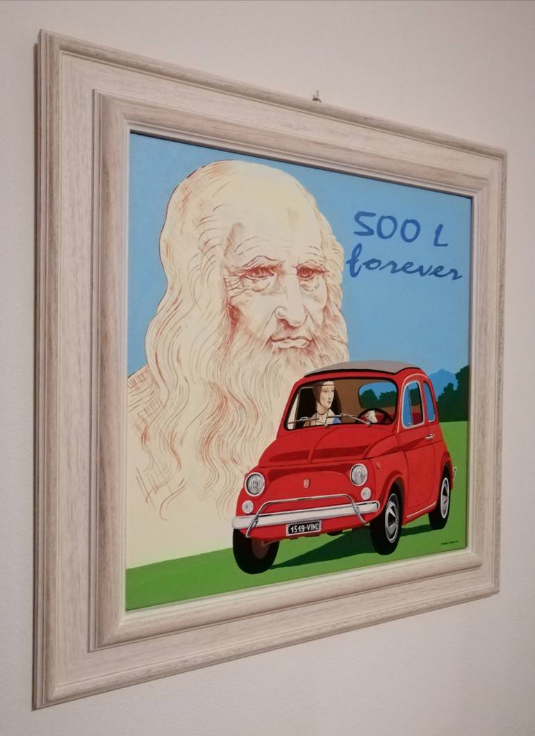 Original Documentary Automobile Painting by Marco Arduini
