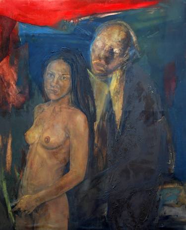 Original Nude Painting by ja plaza