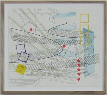 Original Abstract Architecture Drawings by Lloyd Sowerbutts