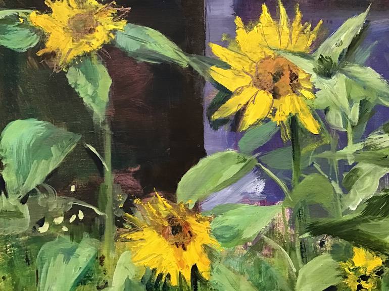 Original Impressionism Floral Painting by Sandra Haney