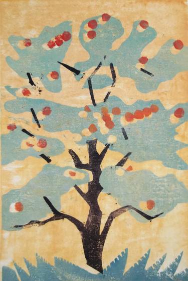 Original Tree Printmaking by Sandra Haney