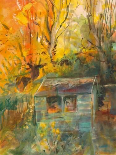 Print of Impressionism Garden Paintings by Sandra Haney