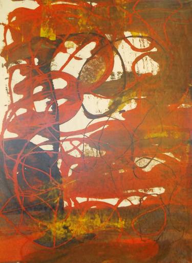 Original Abstract Printmaking by Sandra Haney