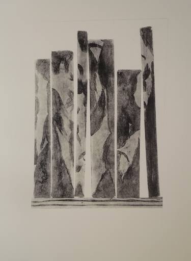 Original Abstract Printmaking by Sandra Haney