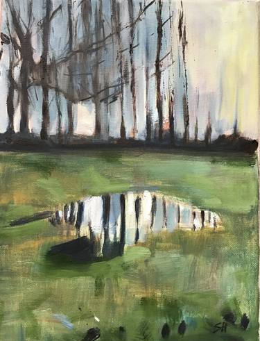 Original Expressionism Landscape Paintings by Sandra Haney