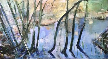 Original Expressionism Landscape Paintings by Sandra Haney