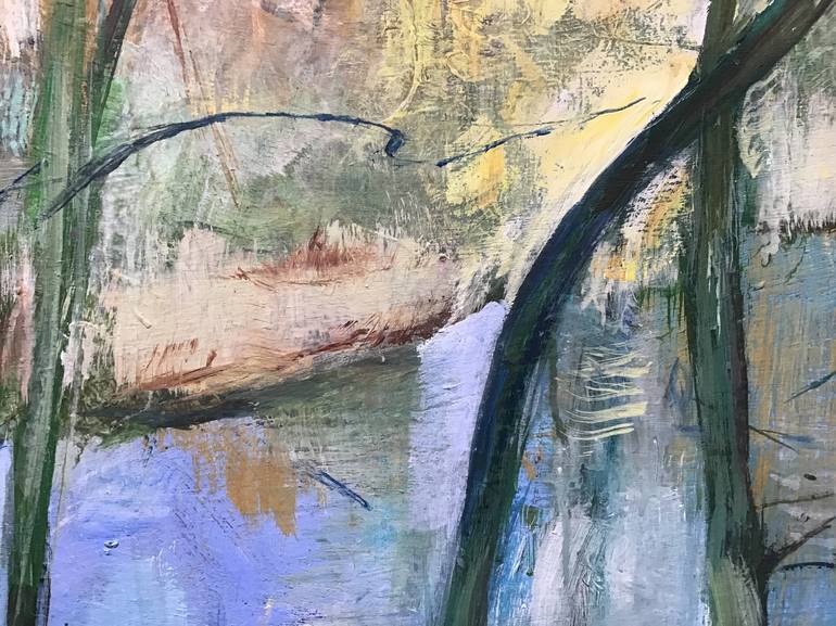 Original Expressionism Landscape Painting by Sandra Haney