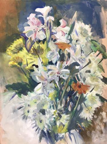 Print of Floral Paintings by Sandra Haney
