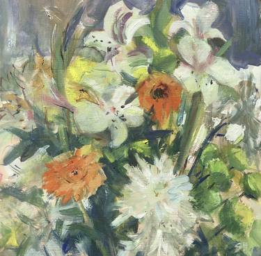 Original Floral Paintings by Sandra Haney