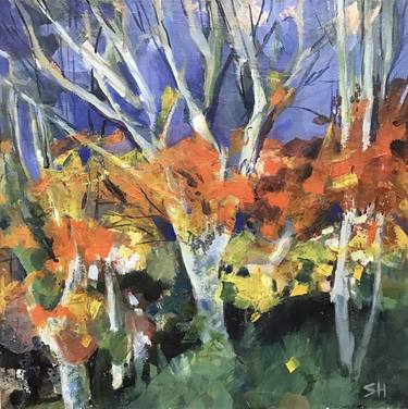 Print of Fine Art Tree Paintings by Sandra Haney