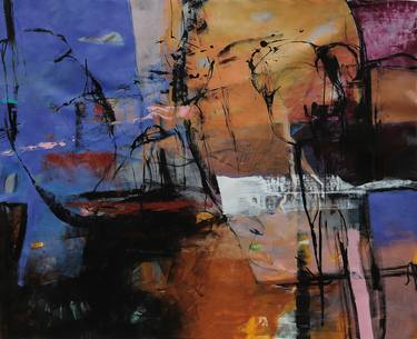 Print of Abstract Places Paintings by Shabnam Parvaresh