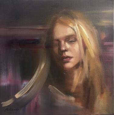 Original Figurative Portrait Paintings by Beata Belanszky-Demko