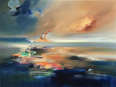Print of Impressionism Landscape Paintings by Beata Belanszky-Demko