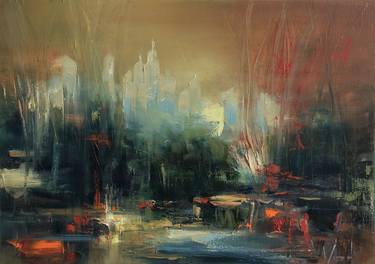 Print of Cities Paintings by Beata Belanszky-Demko