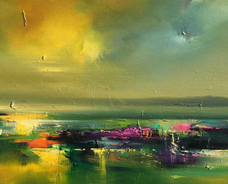 Original Impressionism Landscape Painting by Beata Belanszky-Demko