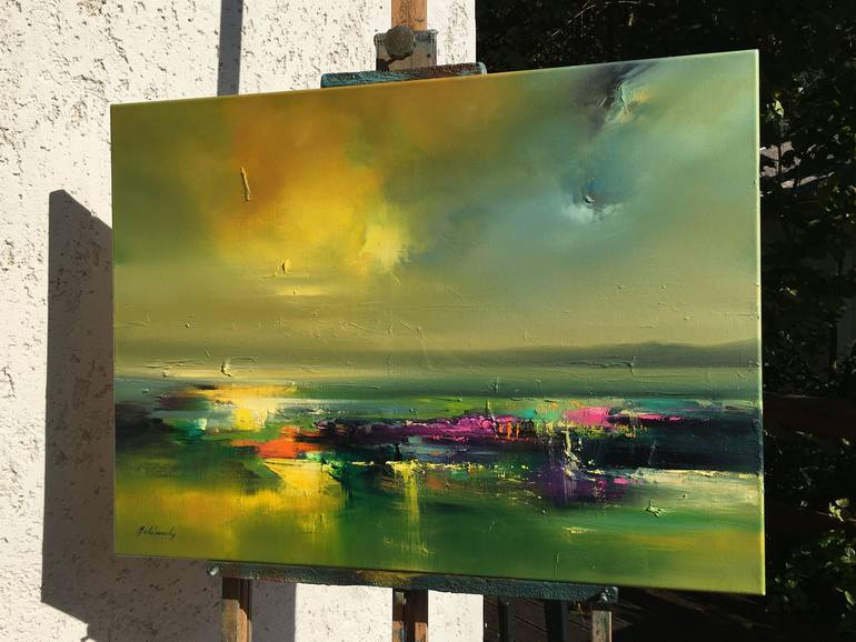 Original Impressionism Landscape Painting by Beata Belanszky-Demko