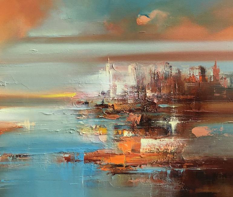 Original Impressionism Landscape Painting by Beata Belanszky-Demko