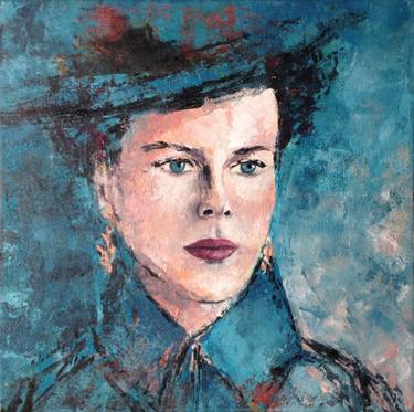 Original Expressionism Portrait Paintings by Beata Belanszky-Demko