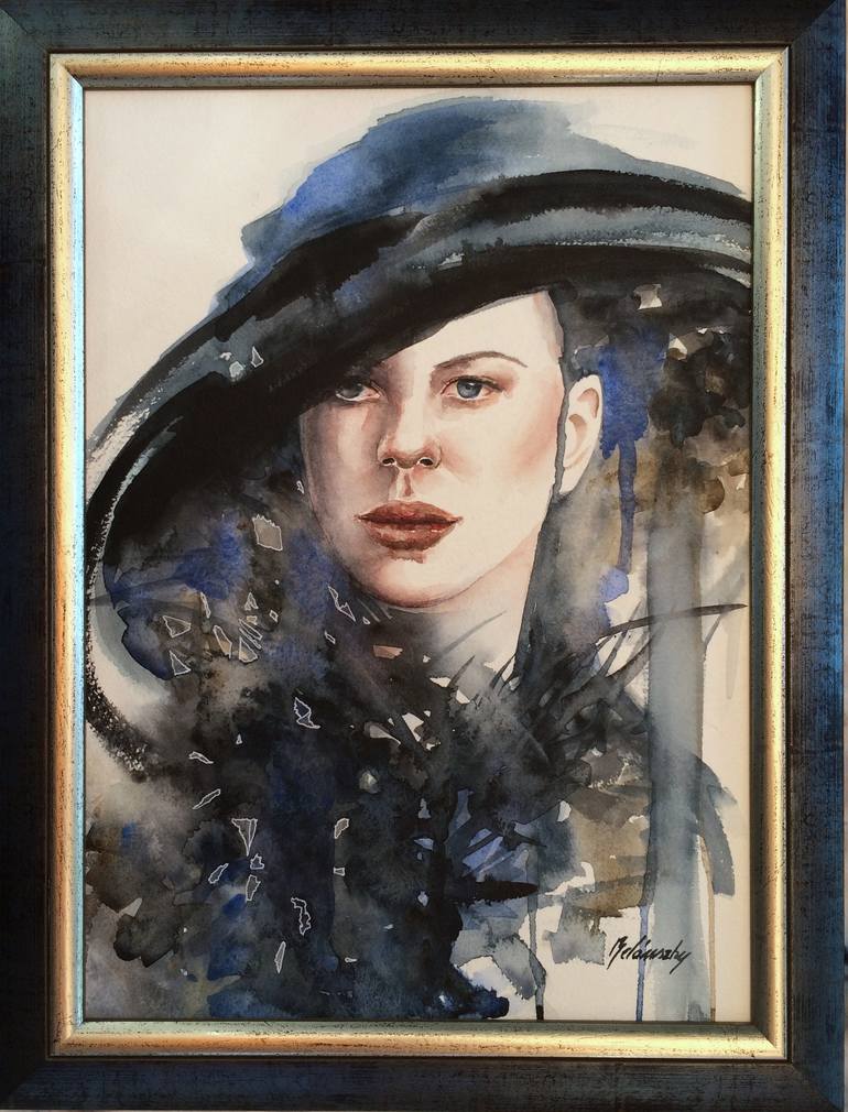 Original Portrait Painting by Beata Belanszky-Demko