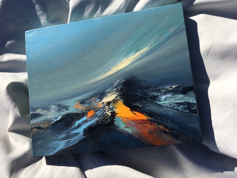 Original Abstract Expressionism Abstract Painting by Beata Belanszky-Demko