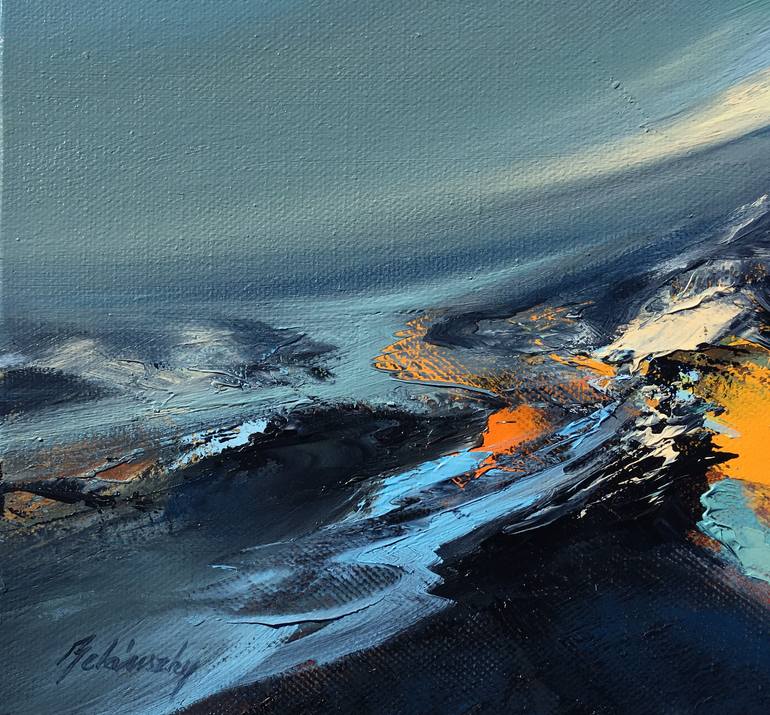 Original Abstract Expressionism Abstract Painting by Beata Belanszky-Demko