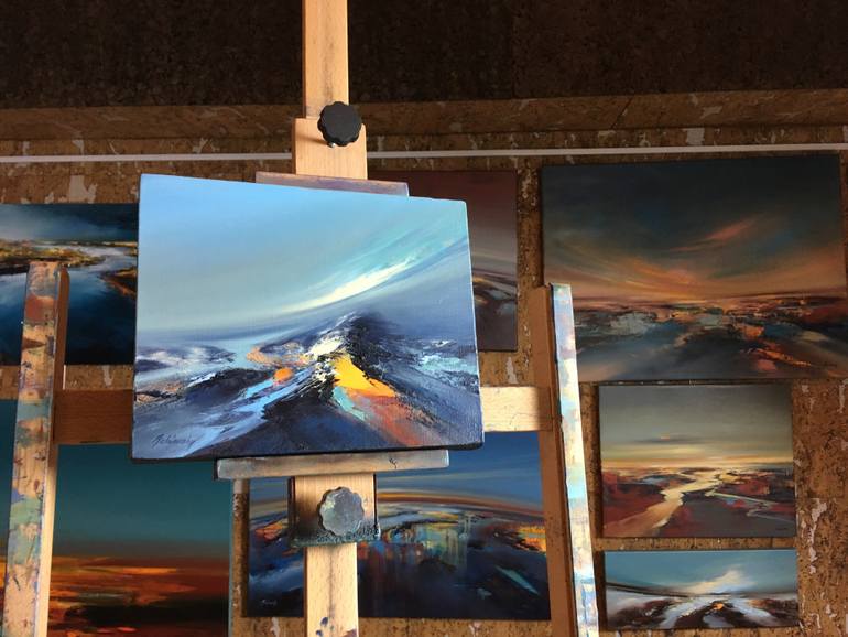 Original Abstract Expressionism Abstract Painting by Beata Belanszky-Demko