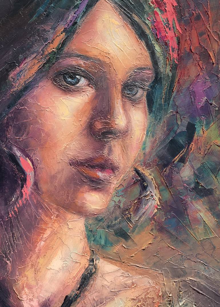 Original Portrait Painting by Beata Belanszky-Demko