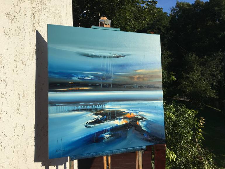 Original Abstract Expressionism Abstract Painting by Beata Belanszky-Demko