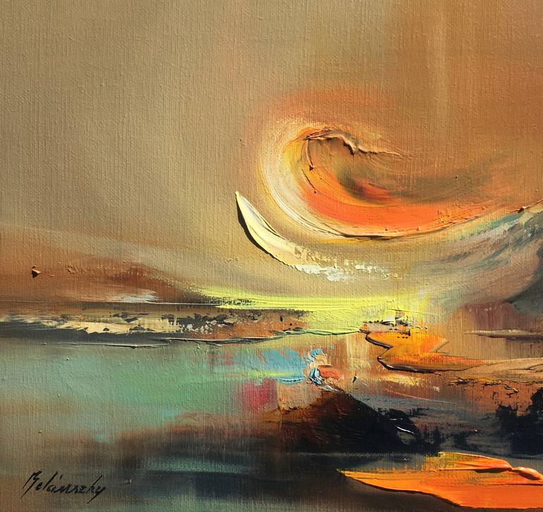 Original Abstract Expressionism Abstract Painting by Beata Belanszky-Demko