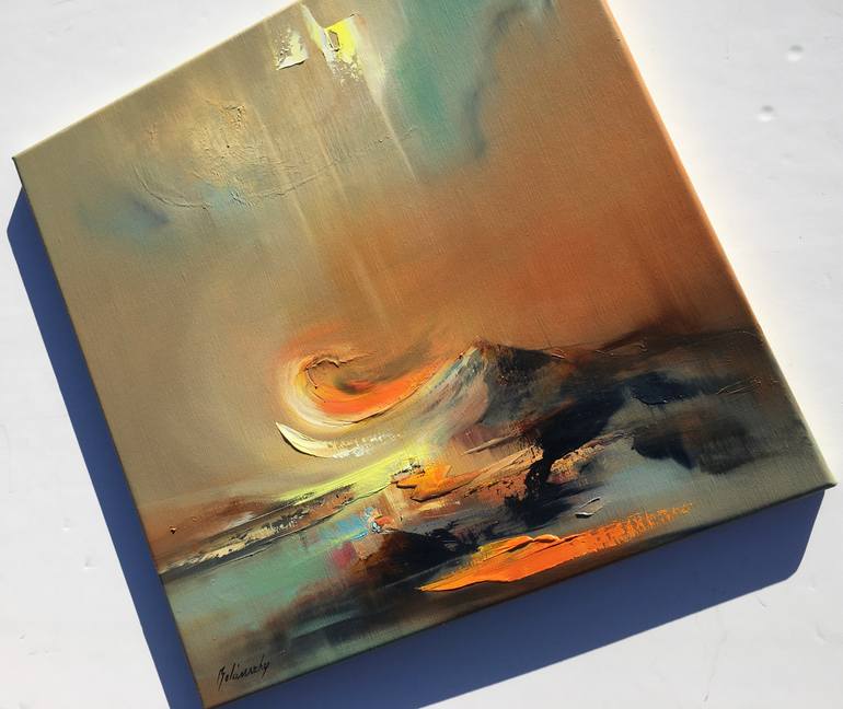 Original Abstract Expressionism Abstract Painting by Beata Belanszky-Demko