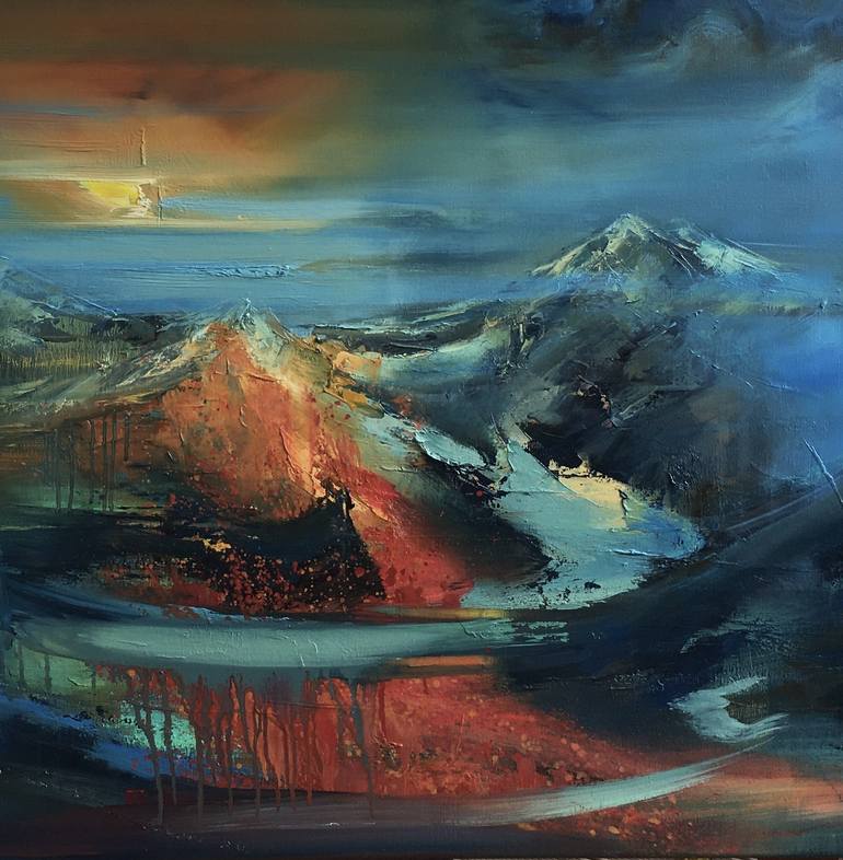 Original Landscape Painting by Beata Belanszky-Demko