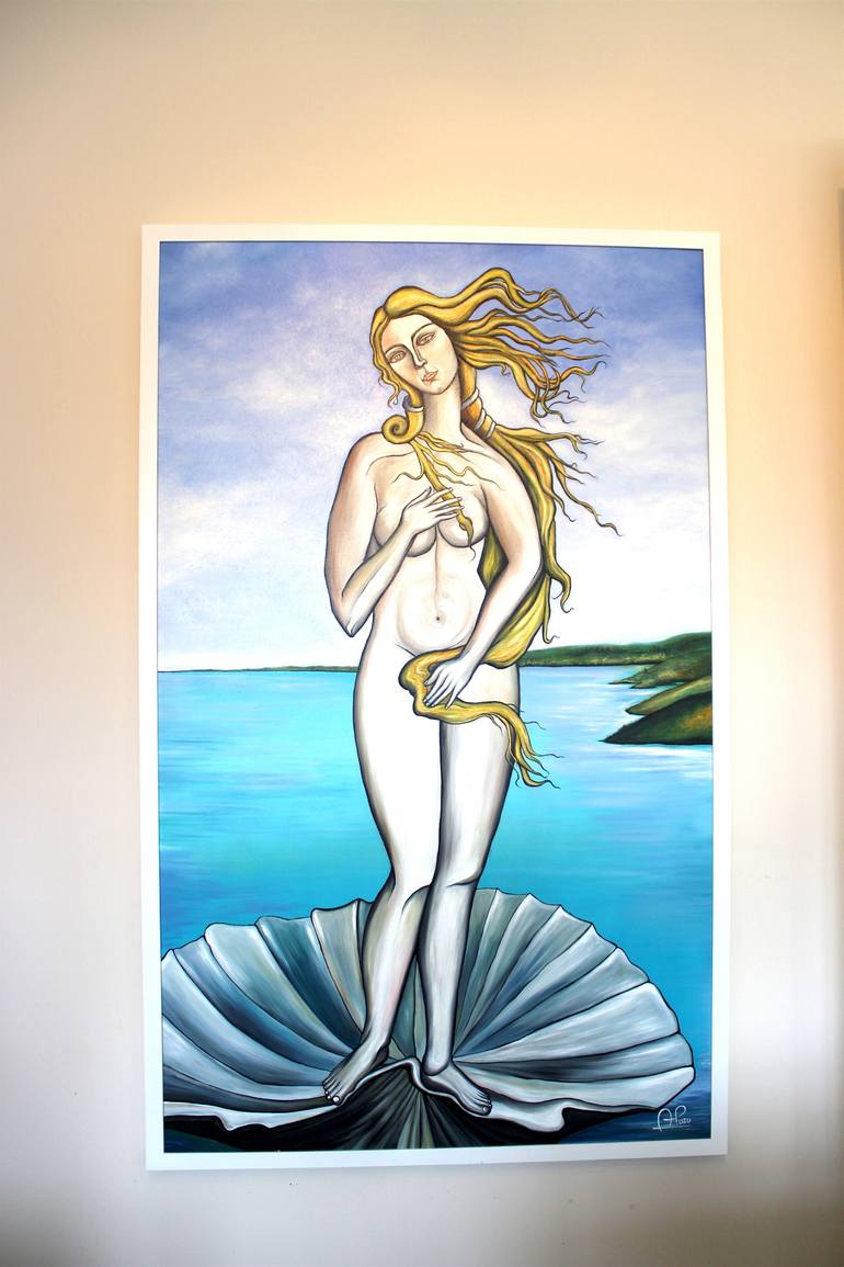 Original Pop Art Nude Painting by Antonio Pozo