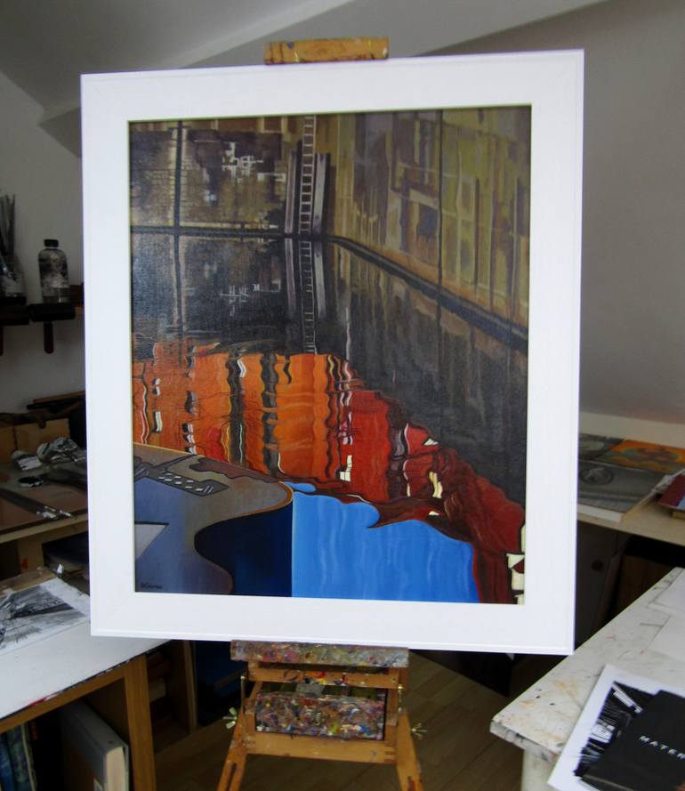 Original Figurative Architecture Painting by Rebecca Coleman